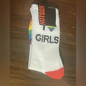 🌟2/$25🌟Hot Sox Novelty I 💖 Girls Pride Socks Ladies 9 - 11